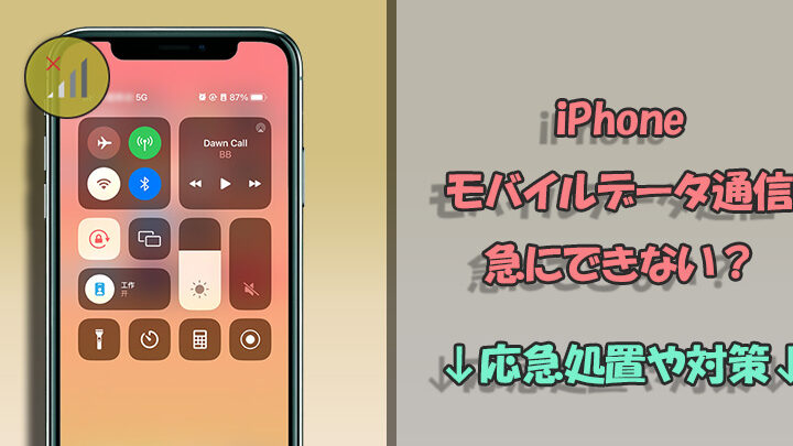 iPhoneのモバイルデータ通信ができない原因と対処法